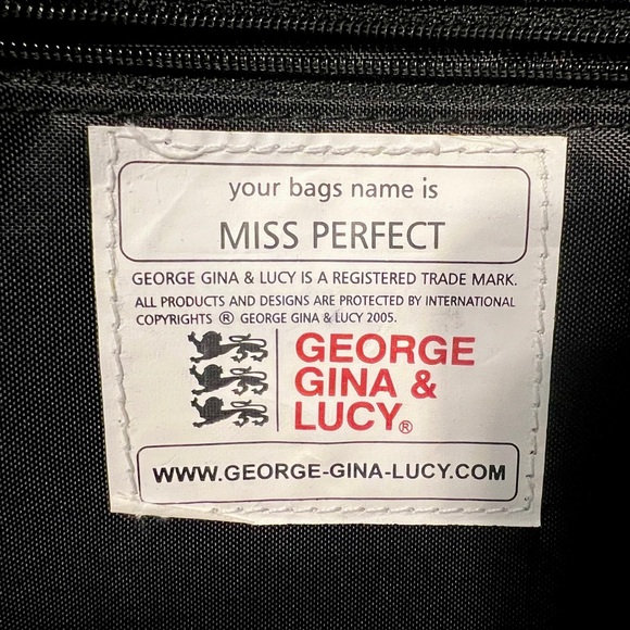 George Gina & Lucy  Miss Perfect Handbag, Burgundy Bag, vintage, never used - Picture 6 of 6